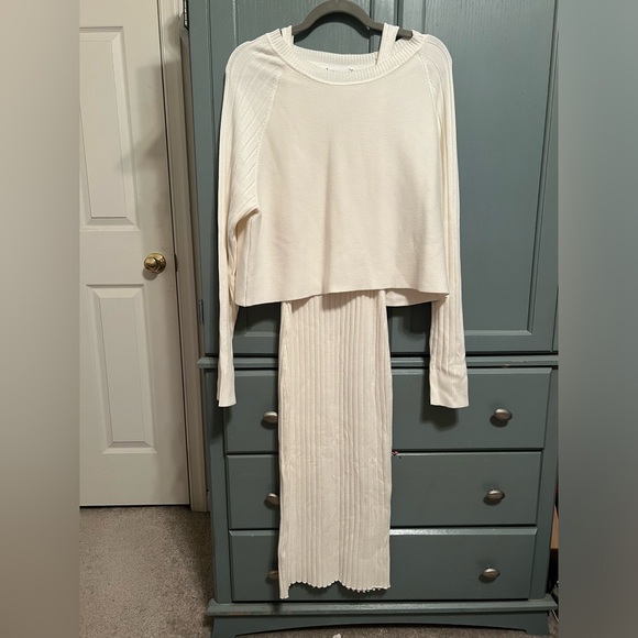 Anrabess 2 piece white/ivory sweater dress XL - Picture 2 of 6